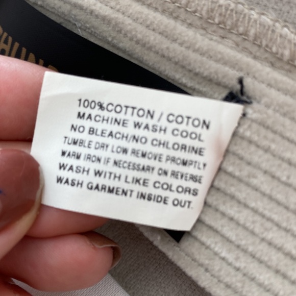 NWT Vintage Cream Beige Corduroy Pants Jeans Unisex Straight Cut Flare Canada - Picture 14 of 14